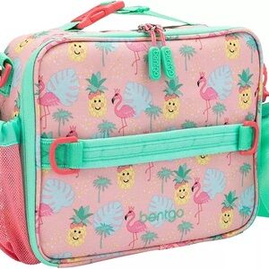 Bentgo Kids Flamingo Lunch Bag Food Storage Large 10 Inch Width Insulated